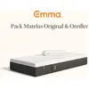 Image de Emma Pack Matelas Emma Original 90x200 + Oreiller Emma Original Adapt Mémoire De Forme + Ressorts