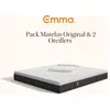 Image de Emma Pack Matelas Emma Original 140x200 + 2 Oreillers Emma Original Adapt Mémoire De Forme + Ressorts