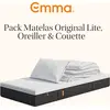 Image de Emma Pack Matelas Emma Original Lite 90x190 + Oreiller Emma Original Confort + Couette Printemps & Automne Emma