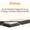 Image de Emma Matelas Emma Original Lite 90x190 + Protège-matelas Imperméable Emma