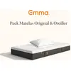 Image de Emma Pack Matelas Emma Original+ 90x200 + Oreiller Emma Original Confort Elite 70x40 Mémoire De Forme + Ressorts