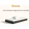 Image de Emma Pack Matelas Emma Original Lite+ 90x190 + Oreiller Emma Original Confort Ressorts + Mémoire De Forme