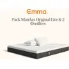 Image de Emma Pack Matelas Emma Original Lite+ 180x200 + 2 Oreillers Emma Original Confort Elite 70x40