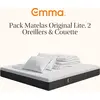 Image de Emma Pack Matelas Emma Original Lite+ 140x200 + 2 Oreillers Emma Original Confort Elite + Couette Été Emma