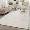 Image de the carpet Everest - tapis salon effet 3D haute densité de poils et agréablement doux Crème 160 x 230 cm Design - 2404