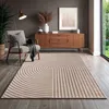 Image de the carpet Knight   Tapis salon premium poils courts doux effet 3D détails brillants Beige foncé 160 x 230 cm D23