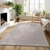 Image de the carpet Lima   Tapis design durable doux facile d’entretien effet 3D lavable polyester recyclé Beige 80 x 300 cm D26