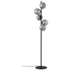 Image de Lampadaire salon - Lindby - lampe sur pied - Verre - noir