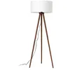 Image de Lampadaire salon - Lindby - lampe sur pied - Tissu textile Bois - bois blanc