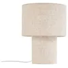 Image de Lindby Lampe à poser Elfie (Scandinave) en Beige Textile e. a. pour Salon & Salle manger (1 lampe à E27) textile