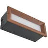 Image de LED Applique extérieure Lachlain (Moderne) en Marron Aluminium (1 lampeà) encastrable pour l'extérieur applique mur extérieur/mur