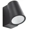 Image de LED Applique Exterieur Illuvia (Moderne) en Noir Aluminium (1 lampeà) Murale Luminaire Lampe Jardin Eclairage d'exterieur