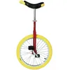 Image de Monocycle Luxus 20 Rouge Pneu Jaune - QU-AX - Bois - Dès 12 ans