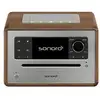 Image de Chaîne Hifi Sonoro Elite Cd Dab+ Bluetooth Noyer Argent Bois Laqué