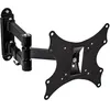 Image de Support TV - TECTAKE - Support TV mural orientable et inclinable pour écran de 66 cm à 191 cm (17 - 37) - Noir