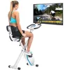 Image de Vélo appartement pliable avec dossier Skandika Foldaway X-1000 Plus - Résistance 8 niveaux Max 130kg Bluetooth Appli inertie 4kg