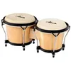Image de Bongos - XDrum Bongo Club Standard Nature - 2 tambours - Peaux naturelles - Satin noir