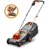 Image de Tondeuse À Gazon Sans Fil 20v Sans Batterie Ni Chargeur, 30 L, 30 Cm, Silencieuse/légère Fuxtec Fx-e1rm20eco
