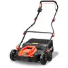 Image de Scarificateur Électrique Fx-ev360 Fuxtec, 1500 W, Largeur 36 Cm, 5 Niveaux De Profondeur, Bac 45 L, Aérateur De Gazon