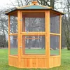 Image de Volière Cage à oiseaux en bois de haute qualité 6 coins 160x123cm  Modèle  ’Maxi 308 XXL’’