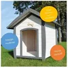 Image de Niche pour chien en bois moderne - BELLA 222 - Taille L 86x102x94cm - Étanche et facile à nettoyer