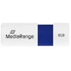 Image de Clé USB - MEDIARANGE - MR971 - Capacité 8 Go - USB 2.0 - Blanc