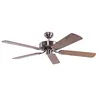 Image de Ventilateur de plafond Pepeo Potkuri - argent patiné - pâles réversibles chêne/osier - 132 cm