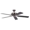 Image de Ventilateur de plafond sans éclairage Potkuri - Pepeo - 132 cm - Noir - Métal