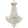 Image de Lustre - Bella Grand - Doré et cristal - 6 lumières - E14 - 61 cm de hauteur