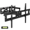 Image de Support TV - TECTAKE - Support TV mural en acier orientable et inclinable pour écran de 81 cm à 254 cm (32-100 pouces) - Noir