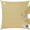 Image de Voile D'ombrage Rectangle Polyéthylène Avec Protection Uv 50+ Beige