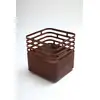 Image de Barbecue Horizontal Brasero Acier Rouge 43 X 43 X 44 Cm