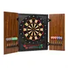 Image de Dartmaster 180 Cible Jeu De Fléchettes Électronique Embouts Souples - Marron
