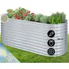 Image de High Grow Bac De Jardin Surélevé 2,0 M Revêtement Zinc-aluminium Argenté