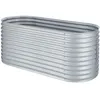 Image de Blumfeldt High Grow bac de jardin surélevé 2 0 m revêtement zinc-aluminium argenté