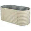 Image de Carré potager surélevé Blumfeldt High Grow - plantations 20 m zinc-alu - Jardinière - Beige