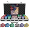 Image de Mallette daccessoire de casino - Tony - 300 jetons - Céramique - 2 jeux de cartes - Mixte