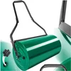 Image de Rouleau À Gazon Équipé D'un Large Tambour En Acier Vert