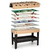 Image de Oneconcept game-star table multijeux 15 jeux - babyfoot billard ping pong - bois mdf