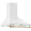 Image de Klarstein montblanc 60 hotte aspirante design rétro 610 m³h 165 w led avec rambarde blanc