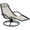 Image de Chaise longue - Blumfeldt - à bascule - Bain de soleil - 77x 85x173cm - Transat - Confort: Balancement à 360° - Mesh Beige