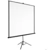 Image de Écran de projection - TECTAKE - Écran de projection extensible en polyester avec trépied 178 x 178 cm - Blanc