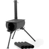 Image de ACCESSOIRE DE TENTE DE CAMPING - SARDINE - ARCEAU CampFeuer Poêle de tente 58 x 86 x 240 cm noir Poêle à bois portable pour le