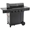 Image de Barbecue gaz char-broil essential 4g noir 4+1 brûleurs avec thermomètre intégré sur chariot 140235