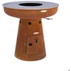 Image de Barbecue brasero en acier Nero Hauteur 79 cm Diamètre 82 cm