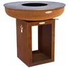 Image de Barbecue brasero en acier Carus Diamètre 82 cm Hauteur 80 cm
