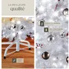Image de Sapin de Noël - TECTAKE - Arbre artificiel 180 cm avec 533 branches en PVC et support en métal - Blanc