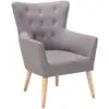 Image de Fauteuil Angen Tissu Gris Clair
