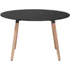 Image de Table De Repas Bovio Noir 120 Cm 120 Cm