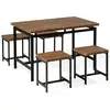 Image de Ensemble table de salle à manger et 4 tabourets arlington 77421